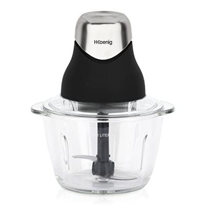 Maalmachine Hkoenig LEO8 Zwart Chroom Glas Roestvrij staal 1 L