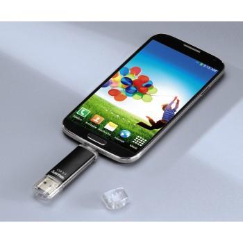 Hama USB-stick smartphone/tablet Zwart 128 GB USB-A 3.2 Gen 1, Micro-USB 2.0