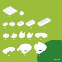 Hubelino knikkerbaan uitbreidingsset trechter, 44dlg. - thumbnail