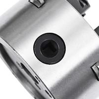 VidaXL Klauwplaat met 4 bekken zelfcentrerend 100 mm staal - thumbnail