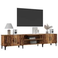 Tv-meubel 180x31,5x40 cm bewerkt hout oud houtkleurig - thumbnail