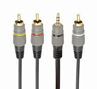 3,5 mm naar RCA audio/video kabel, 1.5 m - thumbnail
