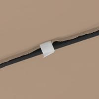 Tuinparasol Taupe en Zwart 295 x 295 x 245 cm - thumbnail