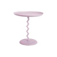 Leitmotiv Zijtafel zigzag medium zacht paars - thumbnail