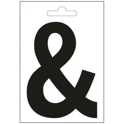 Nautic en-teken zwart 100 mm.