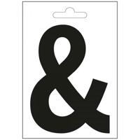 Nautic en-teken zwart 100 mm. - thumbnail