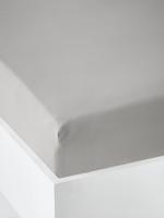 Effen jersey hoeslaken van Oeko-Tex® parelgrijs - thumbnail