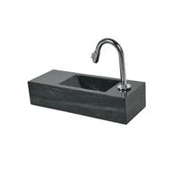 FonteinPack Slim hardsteen Rechts 45X17X10CM (Keuze uit 18 kranen) - thumbnail