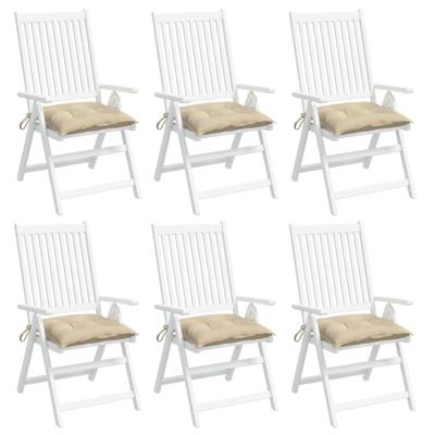 VidaXL Palletkussens 6 st 50x50x7 cm oxford stof beige VidaXL Palletkussens 6 st 50x50x7 cm oxford stof beige