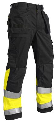 Blåkläder Werkbroek High-Vis 15291370 | Zwart/High-Vis Geel | Maat 62 - 7330509372418