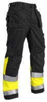 Blåkläder Werkbroek High-Vis 15291370 | Zwart/High-Vis Geel | Maat 62 - 7330509372418 - thumbnail