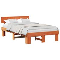 Bedframe Wasbruin 140 x 190 cm Massief grenenhout - thumbnail