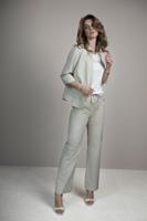 Elvira Casuals Blouse Jessie E2 26-023 Blouse 1068 Sage Stripe Linen - thumbnail