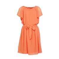 NAME IT KIDS semi-transparante jurk Hiddo met ceintuur roze - thumbnail