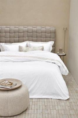 Rivièra Maison Riviera Maison Dekbedovertrek Salute - Zand 260x200/220 cm