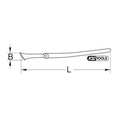 KS Tools 9639547 Brozeplus roeststeek met steel 1000 mm