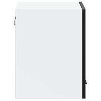 Keukenwandkast Porto bewerkt hout zwart - thumbnail