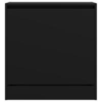 Schoenenkast 60x34x63,5 cm bewerkt hout zwart - thumbnail