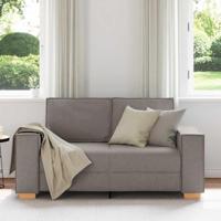 2-zitsbank Taupe 120 cm Stof - thumbnail