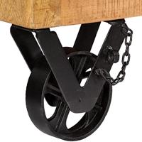 Schoenenkast 86x35x55 cm massief mangohout - thumbnail