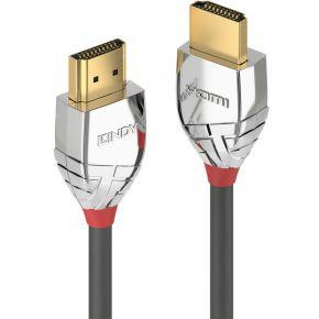LINDY 37876 HDMI-kabel HDMI Aansluitkabel HDMI-A-stekker, HDMI-A-stekker 10.00 m Grijs 4K UHD