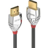 LINDY 37876 HDMI-kabel HDMI Aansluitkabel HDMI-A-stekker, HDMI-A-stekker 10.00 m Grijs 4K UHD - thumbnail