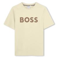 Hugo Boss Logo T-Shirt Kids Beige - Maat 11/12 jaar - Kleur: Beige | Soccerfanshop - thumbnail