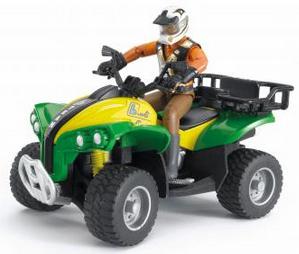 Bruder quad met bestuurder oranje/wit