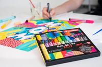 STABILO pen 68 max arty viltstift met dikke beitelpuntetui 18 kleuren - thumbnail