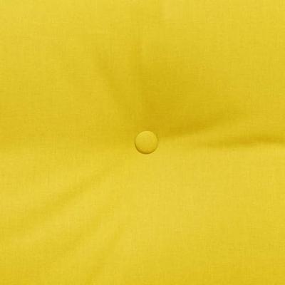 VidaXL Rugkussen lichtgeel 100 x 24 x 50 cm stof