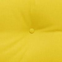 VidaXL Rugkussen lichtgeel 100 x 24 x 50 cm stof - thumbnail