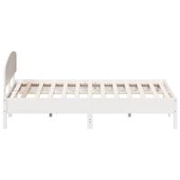 Bedframe zonder matras massief grenenhout wit 180x200 cm - thumbnail