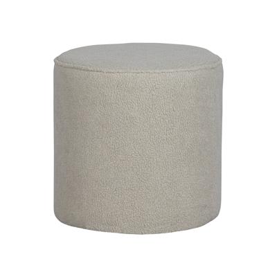 Woood Sara poef hoog teddy Off White