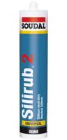 Soudal Silirub 2 | Siliconenkit | Donkerbruin | 300 ml - 101940 - thumbnail