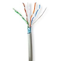 Netwerk Kabel Rol | CAT6 | Stranded | F/UTP | CCA | 305.0 m | Binnenshuis | Rond | PVC | Grijs - thumbnail