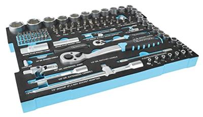 Quantool dopsleutelset 118 dlg inlay - Q25001