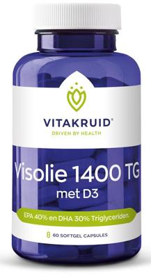 Vitakruid Visolie 1400 TG® Triglyceriden met D3 60 Vitakruid Visolie 1400 TG® Triglyceriden met D3 60