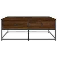 Salontafel 100x99x40 cm bewerkt hout bruineikenkleurig - thumbnail