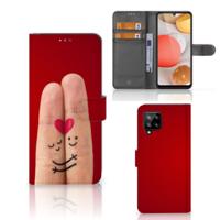 Samsung Galaxy A42 5G | Wallet Case | met Pasjes | Liefde - Origineel Romantisch Cadeau - thumbnail