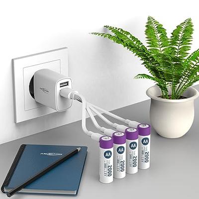 Ansmann Oplaadbare aa batterijen - li-ion - incl. usb-c oplaadkabel - 4 stuks - thumbnail