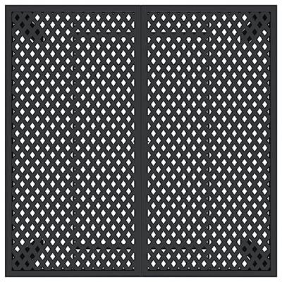 Tuintafel 100x100x72 cm staal antracietkleurig