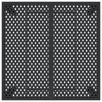 Tuintafel 100x100x72 cm staal antracietkleurig - thumbnail