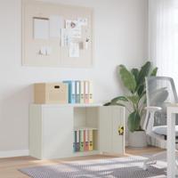 Archiefkast 90x40x70 cm staal lichtgrijs - thumbnail