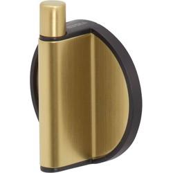 Handdoekhaak Tiger Tune Zwart met Geborsteld Messing Handdoekhaak Tiger Tune Zwart met Geborsteld Messing