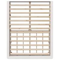 Bedframe met opslag Wit 160 x 200 cm Massief grenenhout - thumbnail