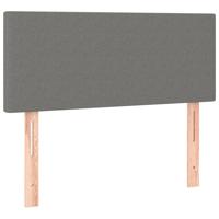 Hoofdbord LED 144x5x78/88 cm stof donkergrijs - thumbnail