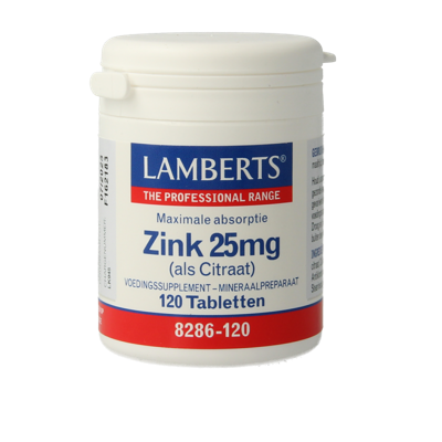 Lamberts Zink citraat 25mg 120 Tabletten Lamberts Zink citraat 25mg 120 Tabletten