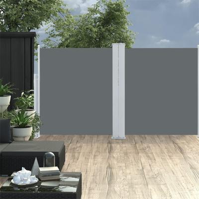 Windscherm uittrekbaar 140x600 cm antraciet Windscherm uittrekbaar 140x600 cm antraciet