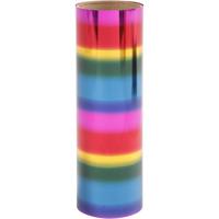 Creativ Company Deco folie, b: 15,5 cm, dikte 0,02 mm, regenboogkleuren, 50 cm/ 1 rol - thumbnail
