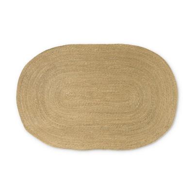 Vloerkleed riet ovaal - bruin - 120x180 cm